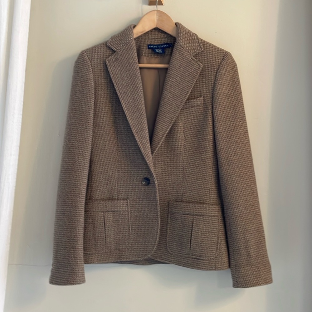 Ralph Lauren vintage wool tweed blazer